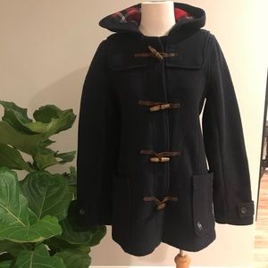 Abercrombie Navy Wool Coat size M